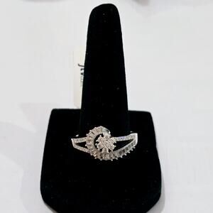 Rhodium over 925 Bella Luce with White CZ Ring Size 10 NWT